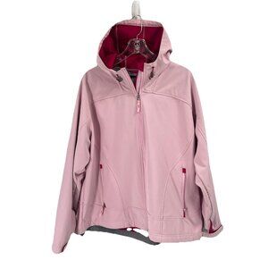Free Country Pink Soft Shell Winter Coat Hood Sz 2x Active Outdoors Parka